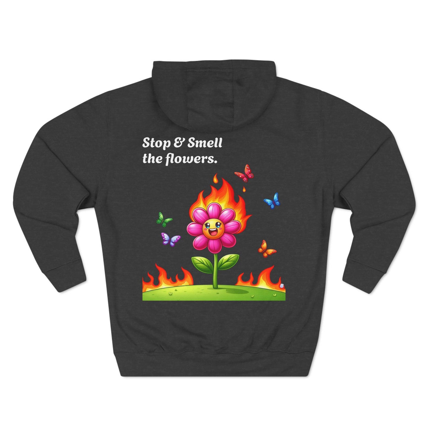 Three-Panel Fleece Hoodie