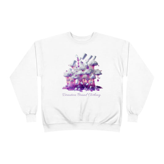 Dreaming in purple crewneck